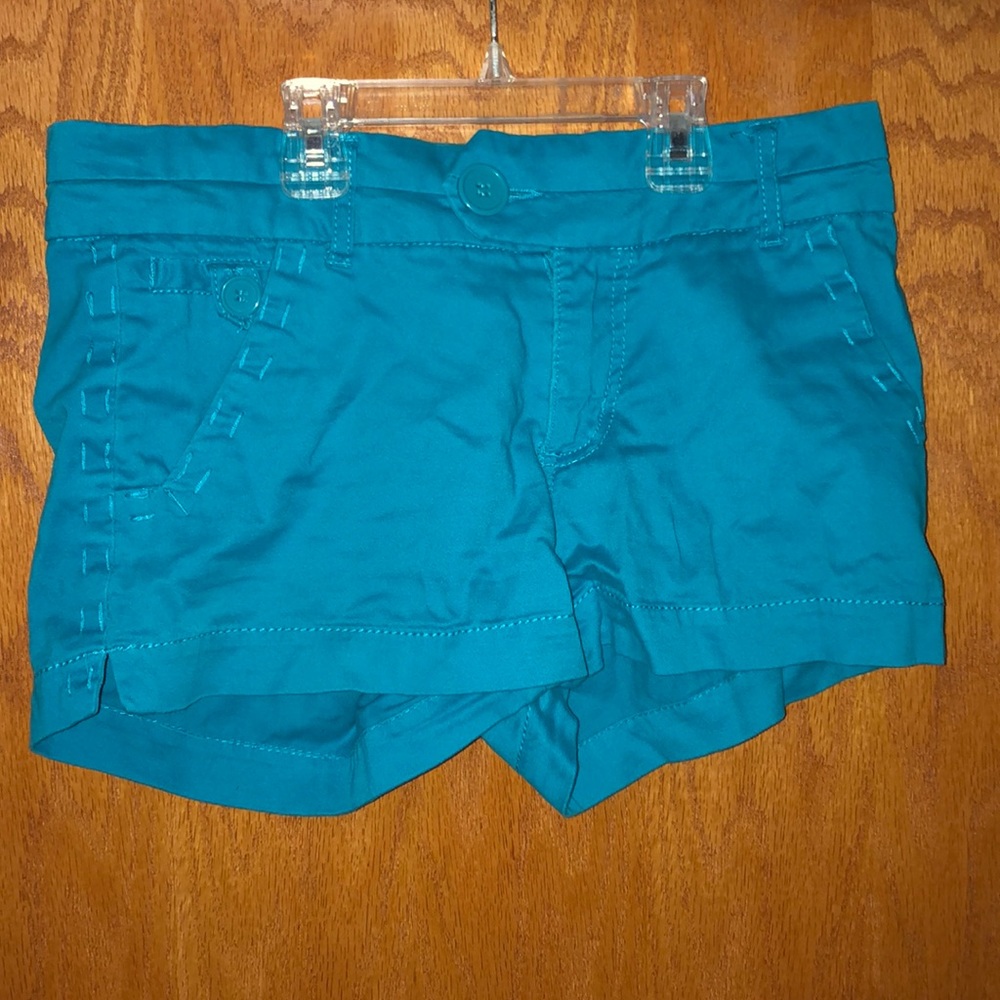 Blue short shorts